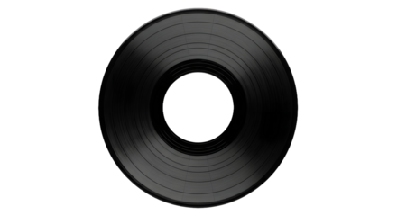Minimalist Flat Vinyl Record Detail for Dj Music Entertainment Element