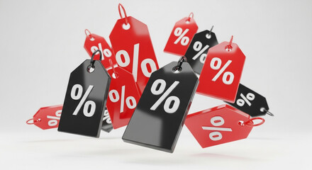 Black Friday Discount Tags 3D