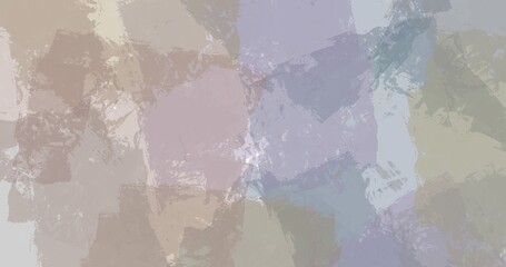 Elegant pastel retro abstract art combining smooth cream, blue, and purple gradient waves with geometric forms for versatile design, branding, and digital backgrounds.