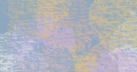 Smooth retro pastel abstract background with flowing gradients of cream, purple, and blue blending into geometric shapes, ideal for creative branding, digital art, and modern design.