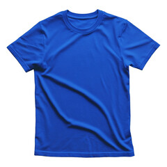 Blue t-shirt isolated on transparent background