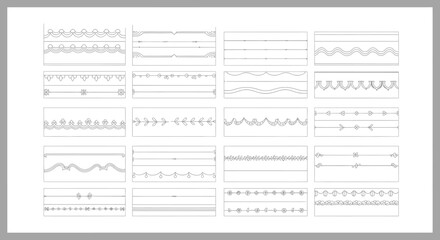 Obraz premium A Comprehensive Collection of Musical Notation and Sound Wave Illustrations for Artistic and Educational Purposes