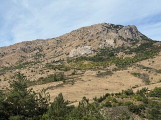 Petralia Soprana, a historic Sicilian mountain town in the Madonie Mountains, featuring charming narrow streets, traditional stone houses, and famous Church of Saint Mary of Loreto, Sicily, Italy