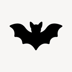 Fototapeta premium Silhouette bat illustration design.