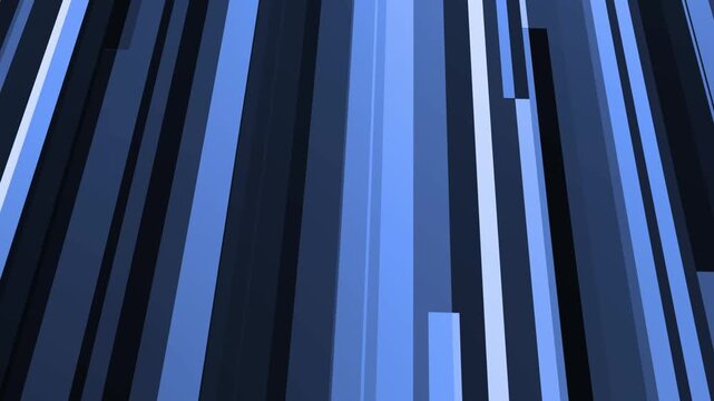 Colorful strips line moving animation. Abstract diagonal Blue stripes background, modern gradient line pattern moving animation.