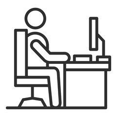 Workplace Icon Single Vector Collection 