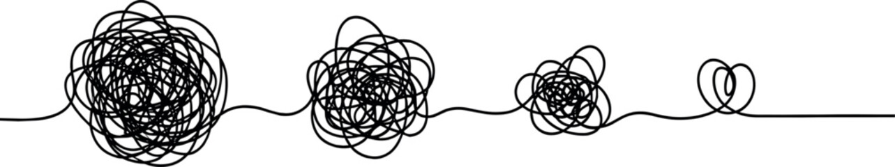 Tangled Paths Unraveling Chaos and Finding Clarity - A Visual Metaphor of Complexity
