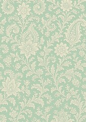 Fototapeta premium Elegant floral vintage wallpaper design.