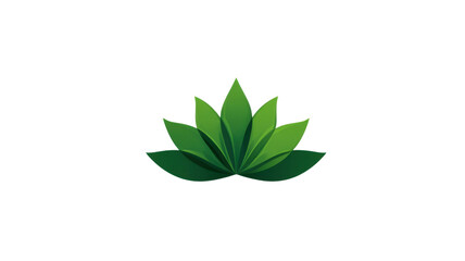 Minimalist lotus logo wellness on white background