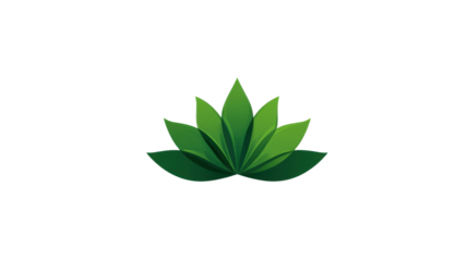 Minimalist lotus logo wellness on white background