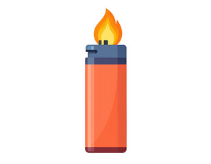 Obraz premium red lighter on white