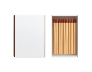 box of matches isolated on white