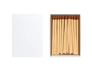 box of matches isolated and matches