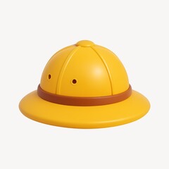 Yellow safari hat toy