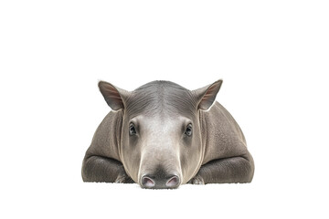 Tapir exotic mammal isolated on transparent background