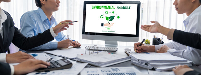 Business intelligence and data analysis concept. Analyst team working on financial data analysis...