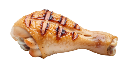 Grilled Chicken Drumstick, Food, Studio, Transparent Background, Close-Up, Savory Concept, data(62)_transparent.png