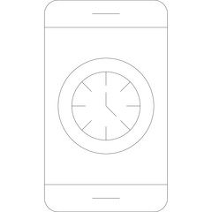 Abstract Geometric Circle Pattern with Dashed Lines and Dots on White Background