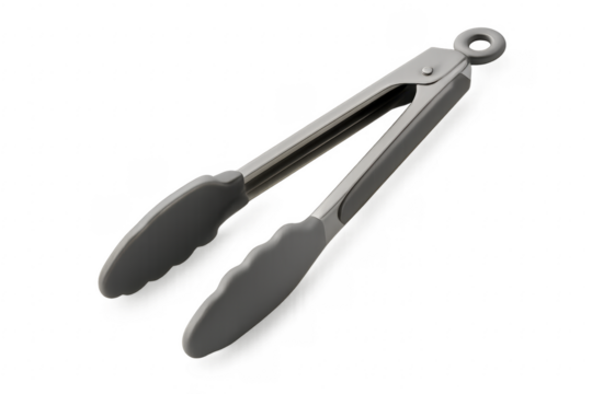 Kitchen cooking serving tongs with silicone tips