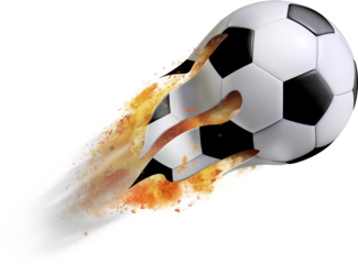 Flying Soccer Ball with Afghanistan Flag