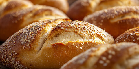 Grain bread highlighted with blur around it