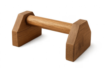 Wooden push up bar for strength training exercise
