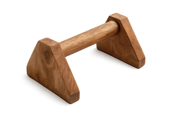 Wooden parallette for calisthenics workout and fitness training