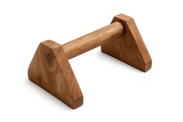 Wooden parallette for calisthenics workout and fitness training