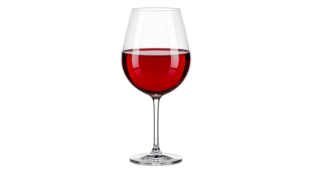 Rich red wine in elegant crystal glass, perfect for celebrations and fine dining experiences