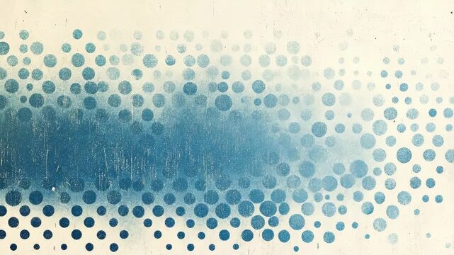 Abstract dotted cloud pattern in cool blue tones vibrant and modern artwork