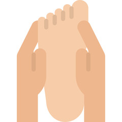 Close Up of Hands Massaging a Bare Human Foot Isolated on a Transparent Background Representing Relaxation and Well-being