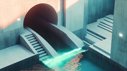 Beautiful city street animation