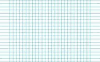 Graph paper. Printable squared grid paper with color horizontal lines. Geometric background for school, textures, notebook, diary. Realistic lined paper blank size reversal A5.