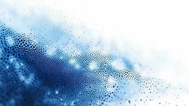 Abstract digital dot pattern with blue gradient for modern technology design
