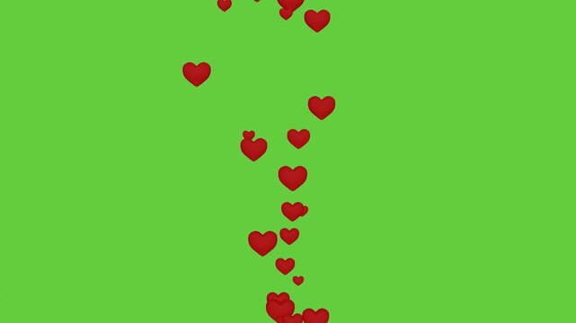 Social media Live style animated heart on green screen.
Hearts. Valentine's Day abstract background with hearts tunnel. Concept valentine's day, anniversary, mother's day, marriage, invitation e-card.