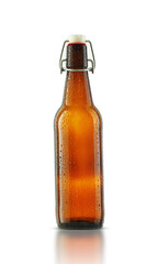 old-fashioned brown beer bottle