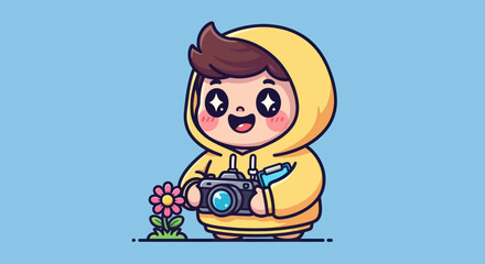 Cartoon photographer