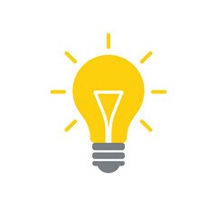 Light Bulb Isolated on White Background