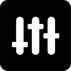 MIX BLACK SQUARE ICONS, simple line vector for UI UX design. Symbol for website and mobile app interface and navigation button