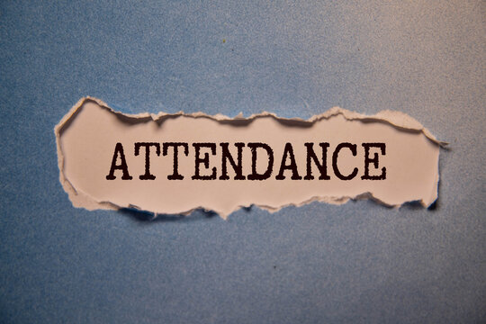 Attendance list is shown using a text.