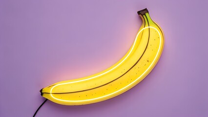 Neon Banana – Pop Art Minimal Concept