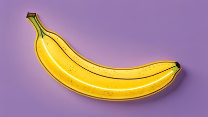 Neon Banana – Pop Art Minimal Concept