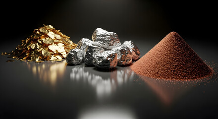 Gold, Silver, Copper