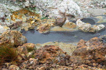 fomaroles near Soufriere at Saint Lucia