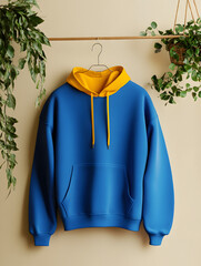 Urban Freshness: Blue Yellow Streetwear Meets Nature