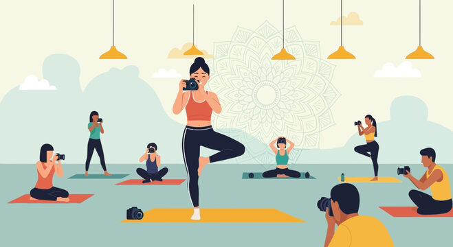 Yoga and photography retreat: A vibrant blend of wellness and visual creativity - Powered by Adobe