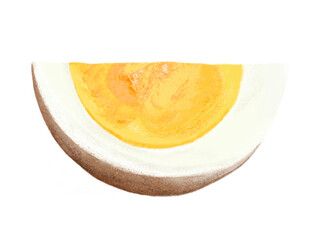 ゆでたまご（固茹で）くし切り1個