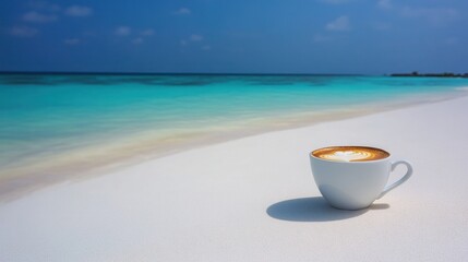Relaxing Coffee by Ocean