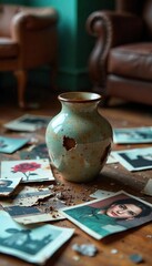 Shattered Vase A Visual Metaphor for Family Violence and Relationship Breakdown