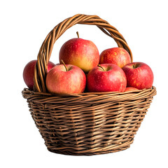 red apples in a basket